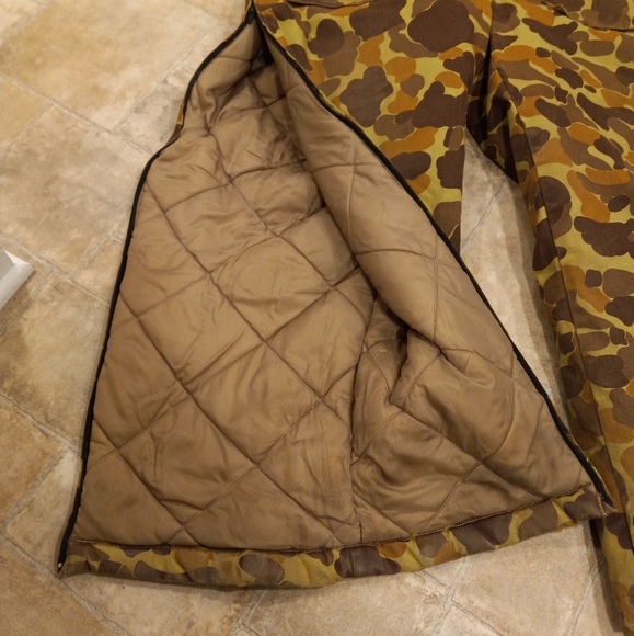 VTG Mount'n Prairie duck camo coverall snow suit with detachable hood size large - Picture 9 of 15